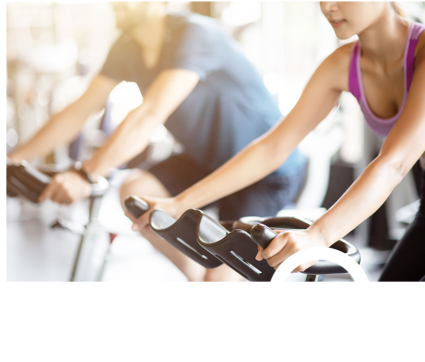 Indoor cycling fitness classes